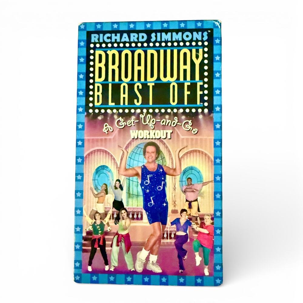 Richard Simmons Broadway Blast Off VHS Tested Works Get-Up-and-Go Workout Tape